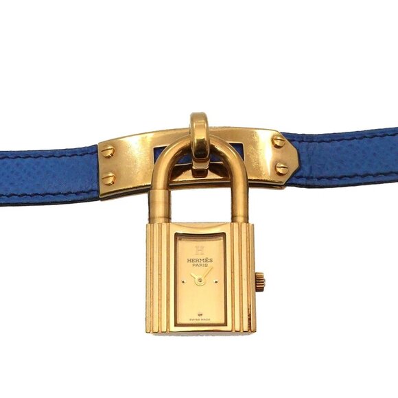 HERMES Kelly Watch Quartz Gold Dial Ladies Watch 90286828 - Picture 1 of 8